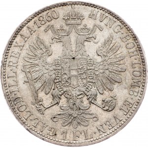 Franz Joseph I., 1 Gulden 1860, E, Karlsburg