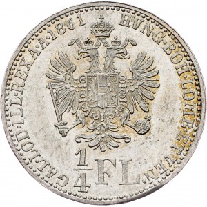 Franz Joseph I., 1/4 Gulden 1861, A, Vienna