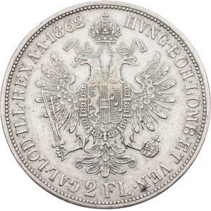 Franz Joseph I., 2 Gulden 1862, A, Vienna