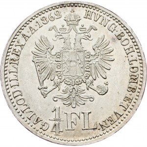 Franz Joseph I., 1/4 Gulden 1862, A, Vienna
