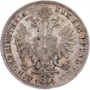 Franz Joseph I., 1 Thaler 1864, E, Karlsburg