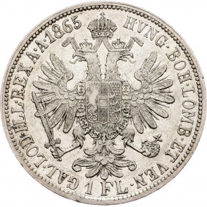 Franz Joseph I., 1 Gulden 1865, A, Vienna