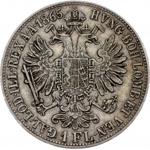 Franz Joseph I., 1 Gulden 1865, B, Kremnitz