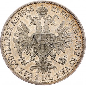 Franz Joseph I., 1 Gulden 1866, A, Vienna