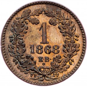 Franz Joseph I., 1 Kreuzer 1868, KB, Kremnitz