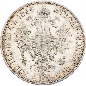 Franz Joseph I., 2 Gulden 1869, A, Vienna