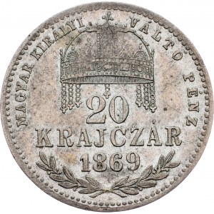 Franz Joseph I., 20 Krajczár 1869, KB, Kremnitz