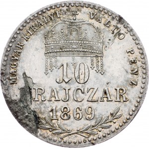Franz Joseph I., 10 Krajczár 1869, KB, Kremnitz
