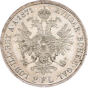 Franz Joseph I., 2 Gulden 1871, A, Vienna