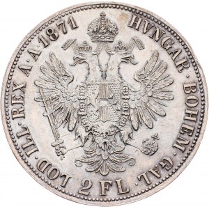 Franz Joseph I., 2 Gulden 1871, A, Vienna