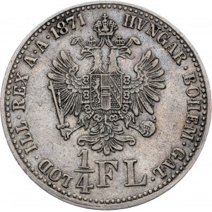 Franz Joseph I., 1/4 Gulden 1871, A, Vienna