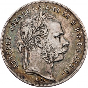 Franz Joseph I., 1 Forint 1871, KB, Kremnitz