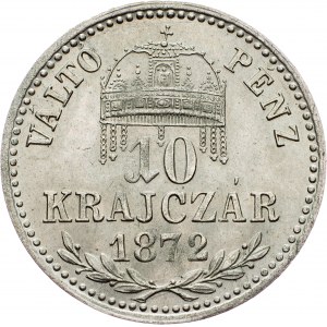 Franz Joseph I., 10 Krajczár 1872, KB, Kremnitz