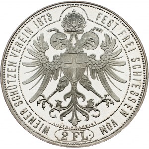 Franz Joseph I., 2 Gulden 1873/1973, Vienna
