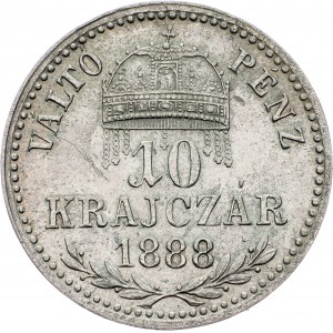 Franz Joseph I., 10 Krajczár 1888, KB, Kremnitz