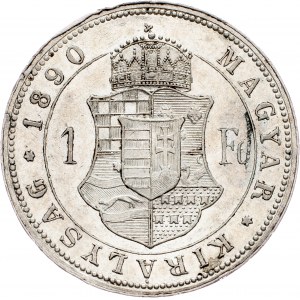 Franz Joseph I., 1 Forint 1890, KB, Kremnitz