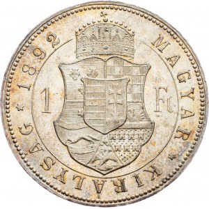 František Josef I., 1 forint 1892, KB, Kremnice