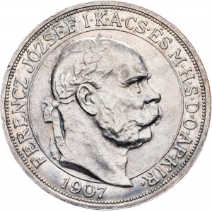 Franz Joseph I., 5 Korona 1907, KB, Kremnitz