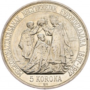 Franz Joseph I., 5 Korona 1907, KB, Kremnitz