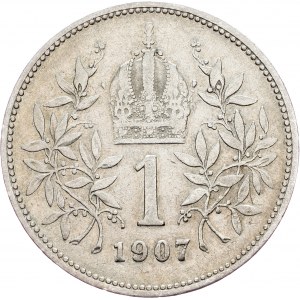 Franz Joseph I., 1 Krone 1907, Vienna