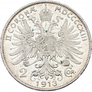 Franz Joseph I., 2 Krone 1913, Vienna