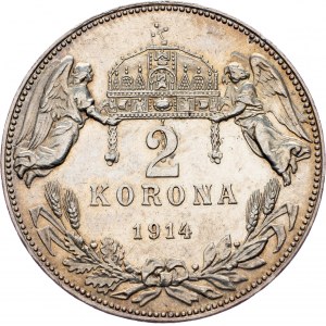 Franz Joseph I., 2 Korona 1914, KB, Kremnitz