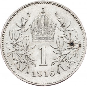 Franz Joseph I., 1 Krone 1916, Vienna