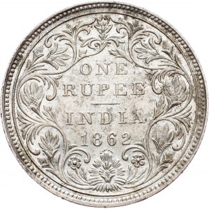 British India, 1 Rupee 1862