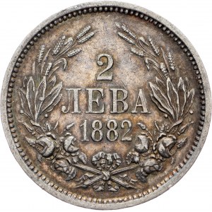 Bulgaria, 2 Leva 1882