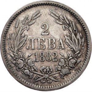 Bulgaria, 2 Leva 1882