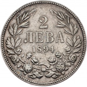 Bulgaria, 2 Leva 1894