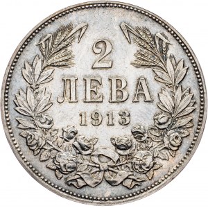 Bulgaria, 2 Leva 1913
