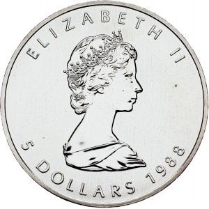 Canada, 5 Dollars 1988