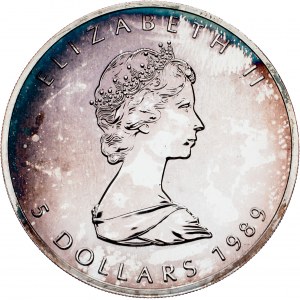 Canada, 5 Dollars 1989