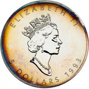 Canada, 5 Dollars 1993