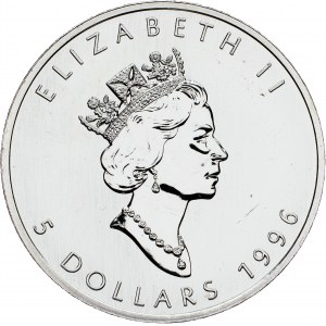 Canada, 5 Dollars 1996