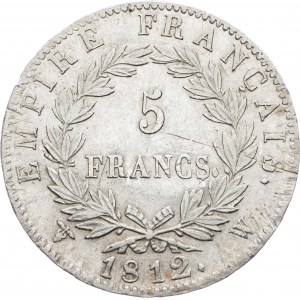 France, 5 Francs 1812, W