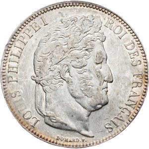 France, 5 Francs 1835, W