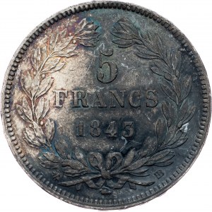 France, 5 Francs 1843, BB