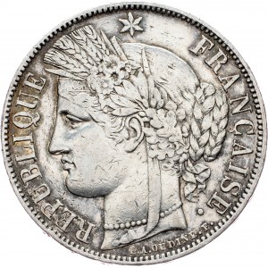 France, 5 Francs 1850, A