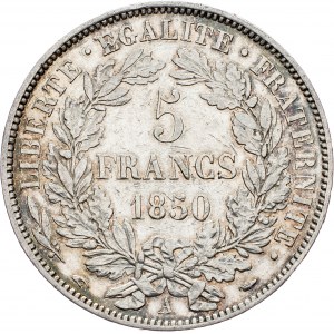 France, 5 Francs 1850, A