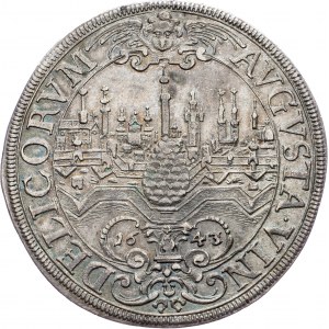 Germany, 1 Thaler 1643, Augsburg