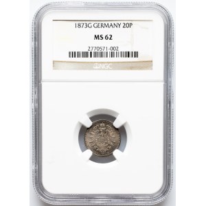 Germany, 20 Pfennig 1873, G