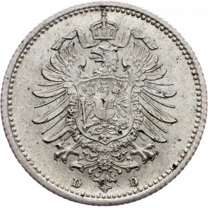 Germany, 20 Pfennig 1876, D
