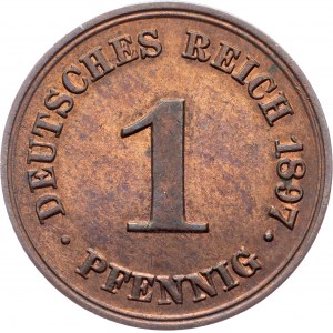Germany, 1 Pfennig 1897, A