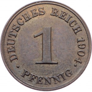 Germany, 1 Pfennig 1904, J