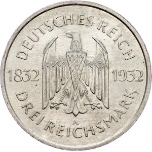 Germany, 3 Mark 1932, A
