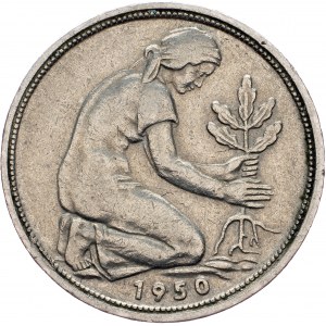 Germany, 50 Pfennig 1950, G