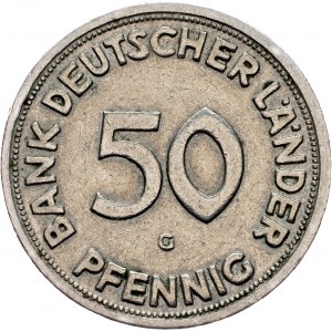 Germany, 50 Pfennig 1950, G