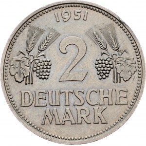 Germany, 2 Mark 1951, D